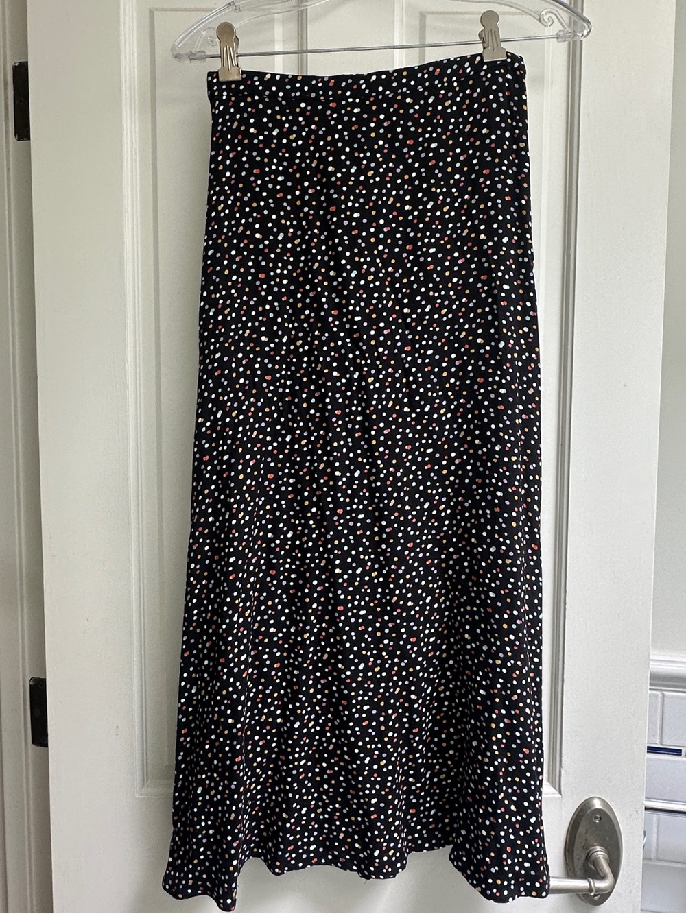 Reformation Bryson Midi Skirt in Black Confetti Size 2